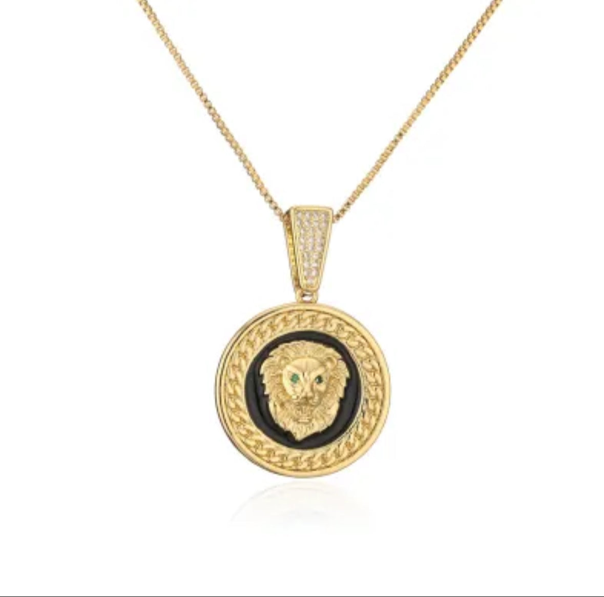 Stainless Steel Lion Pendant Necklace