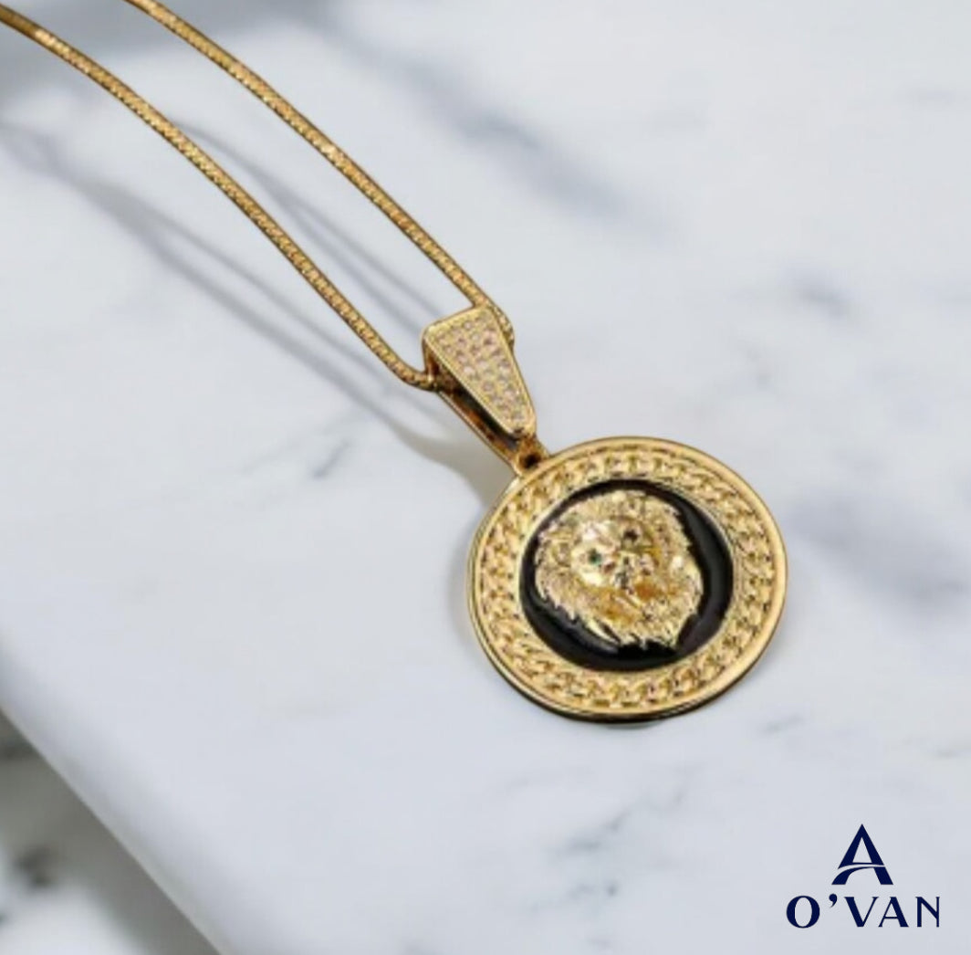 Stainless Steel Lion Pendant Necklace