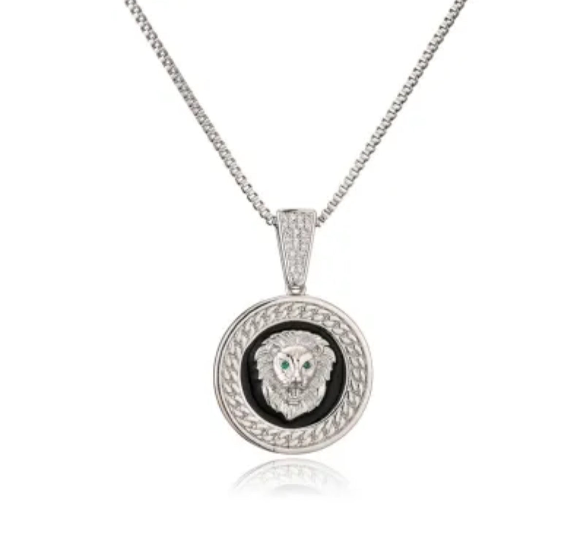 Stainless Steel Lion Pendant Necklace