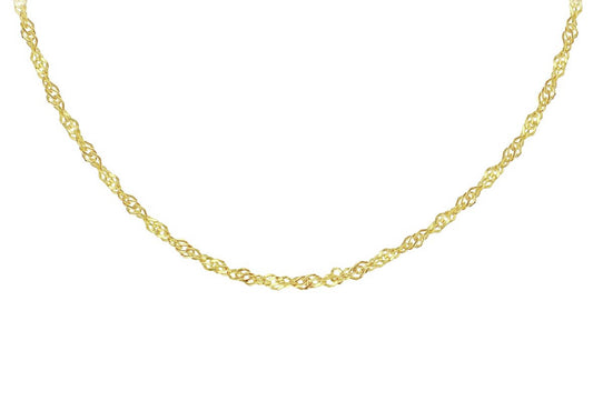 Ladies 9ct Gold Twist Curb 18" Necklace