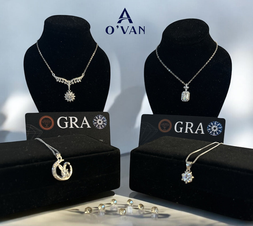 Ladies 0.5ct Silver Lunar Whimsy Necklace