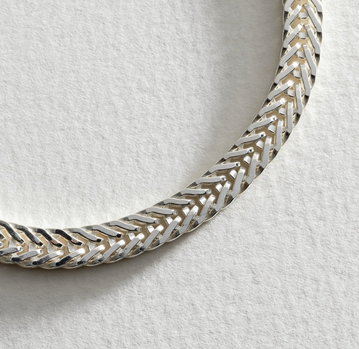 Men's Solid Silver Fox Tail Bracelet