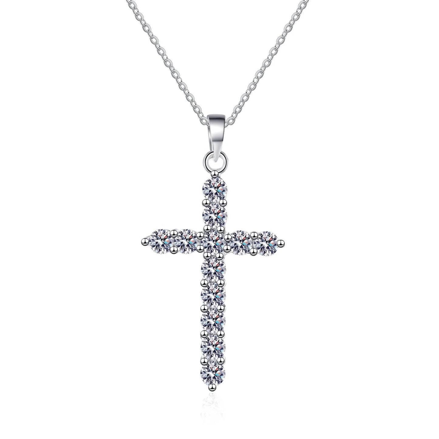 Elegant Diamond Cross Necklace