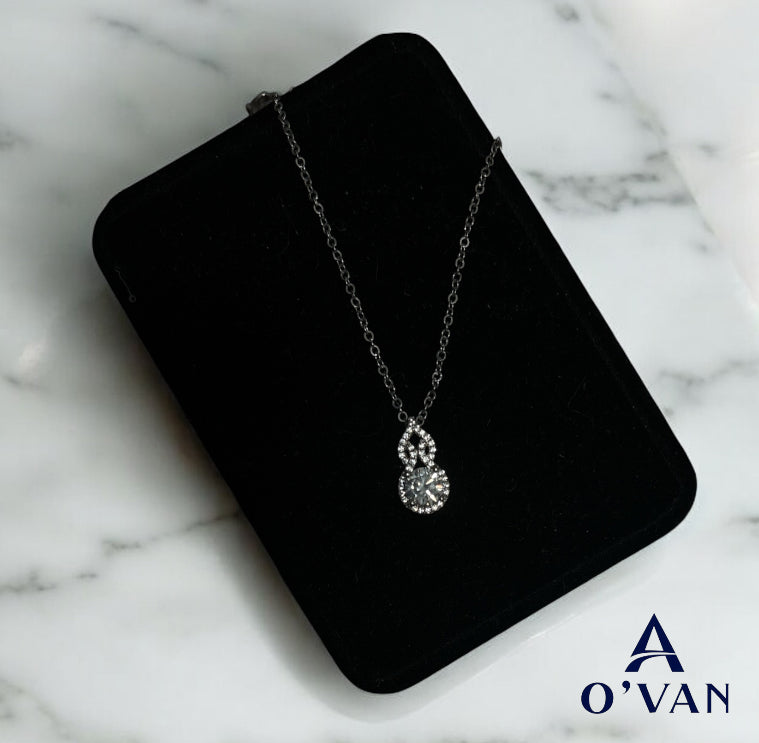 Ladies 2.0ct Silver Love Collection Necklace