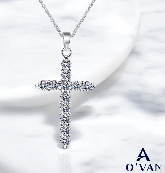 Elegant Diamond Cross Necklace