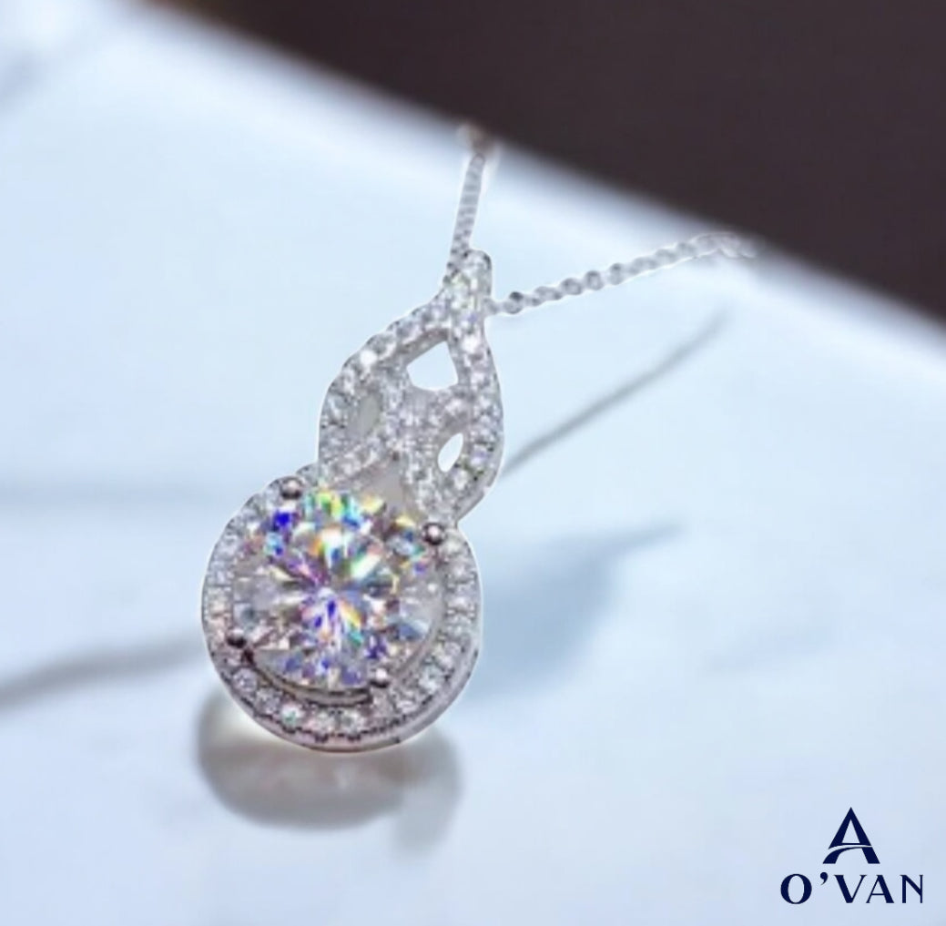 Ladies 2.0ct Silver Love Collection Necklace