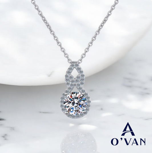 Ladies 2.0ct Silver Love Collection Necklace