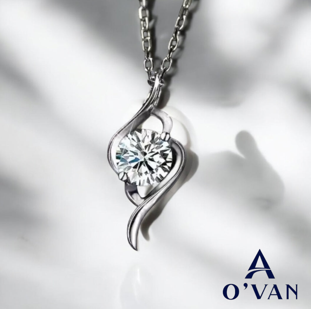 Ladies 0.8ct Silver Love Collection Necklace