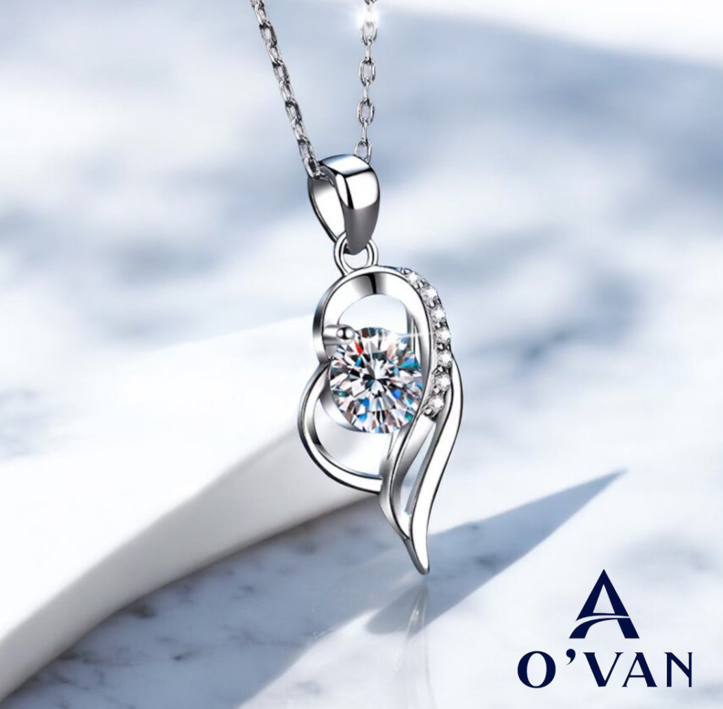 Ladies 0.8ct Silver Love Collection Necklace