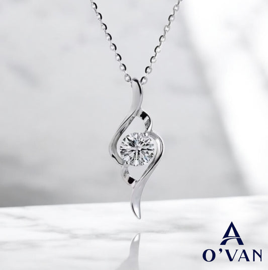 Ladies 0.8ct Silver Love Collection Necklace