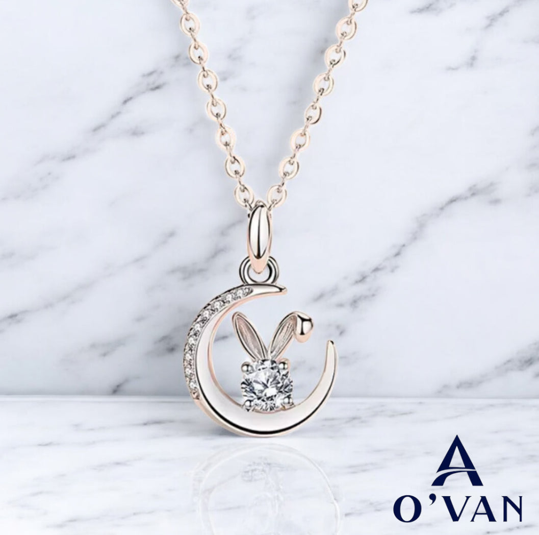 Ladies 0.5ct Silver Lunar Whimsy Necklace