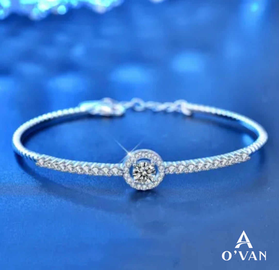 Silver Diamond Ladies Bracelet